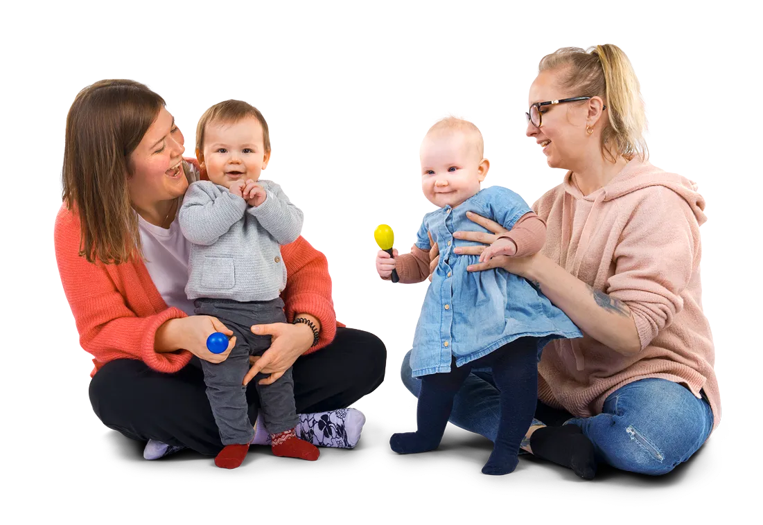 Vauvat ja äidit vauvamuskarissa