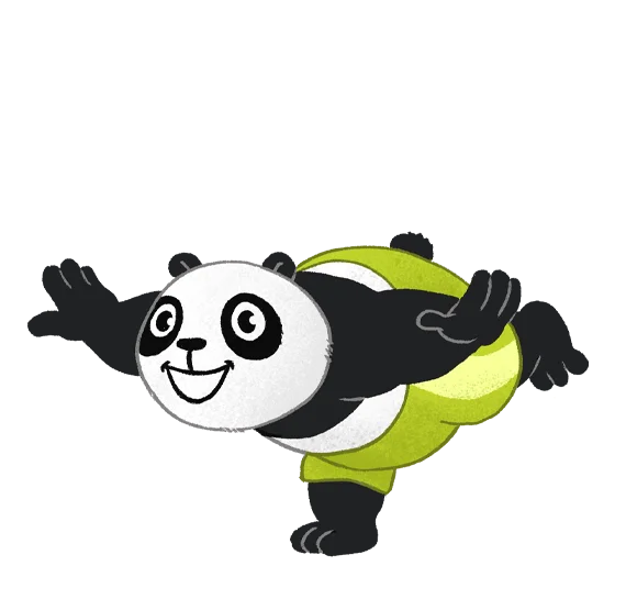 Panda jumppaa